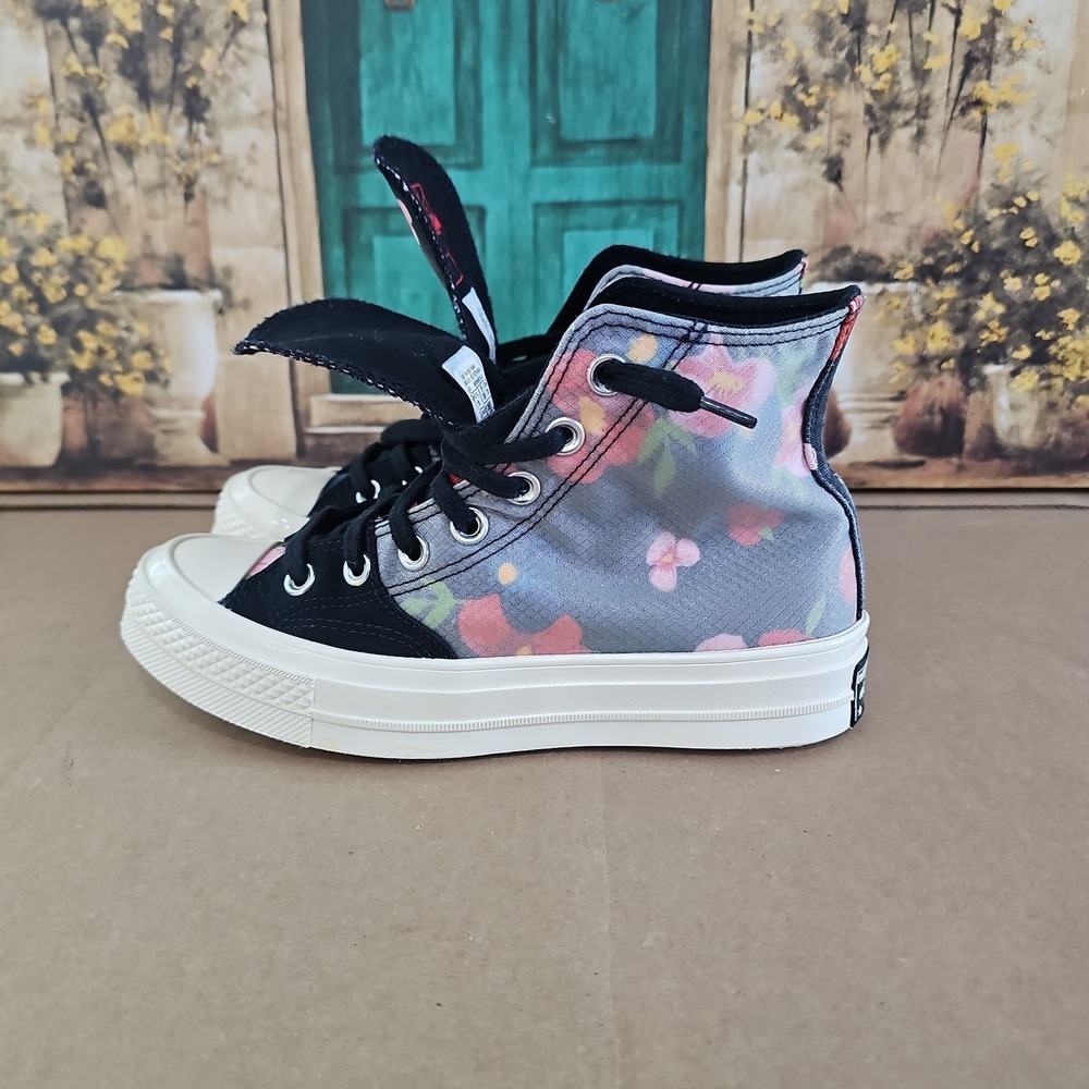 Converse Floral Chuck 70 Hi Top Women's Shoes Size 6 Style 168260C